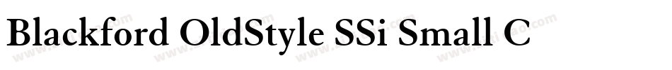 Blackford OldStyle SSi Small Caps字体转换